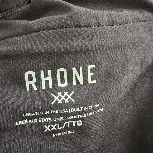 RHONE Men's Athletic Shorts - Black XXL Adjustable Waist - Picture 7 of 8